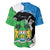 Personalised Sierra Leone Baseball Jersey Chimpanzee With Coat Of Arms - Wonder Print Shop