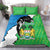 Personalised Sierra Leone Bedding Set Chimpanzee With Coat Of Arms