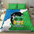 Personalised Sierra Leone Bedding Set Chimpanzee With Coat Of Arms