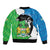 Personalised Sierra Leone Bomber Jacket Chimpanzee With Coat Of Arms - Wonder Print Shop