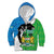 Personalised Sierra Leone Kid Hoodie Chimpanzee With Coat Of Arms - Wonder Print Shop