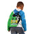 Personalised Sierra Leone Kid Hoodie Chimpanzee With Coat Of Arms - Wonder Print Shop