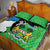 Personalised Sierra Leone Quilt Bed Set Chimpanzee With Coat Of Arms - Wonder Print Shop