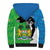 Personalised Sierra Leone Sherpa Hoodie Chimpanzee With Coat Of Arms - Wonder Print Shop