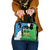 Personalised Sierra Leone Shoulder Handbag Chimpanzee With Coat Of Arms