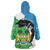 Personalised Sierra Leone Wearable Blanket Hoodie Chimpanzee With Coat Of Arms