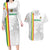 Custom Senegal Football Couples Matching Long Sleeve Bodycon Dress and Hawaiian Shirt Road To Champions