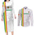 Custom Senegal Football Couples Matching Long Sleeve Bodycon Dress and Long Sleeve Button Shirt Road To Champions