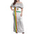 Custom Senegal Football Family Matching Off Shoulder Maxi Dress and Hawaiian Shirt Road To Champions