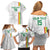 Custom Senegal Football Family Matching Off Shoulder Short Dress and Hawaiian Shirt Road To Champions