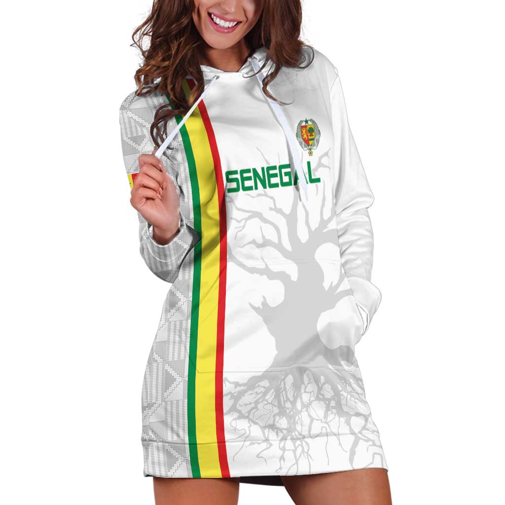 Custom Senegal Football Hoodie Dress Road To Champions