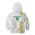 Custom Senegal Football Kid Hoodie Road To Champions