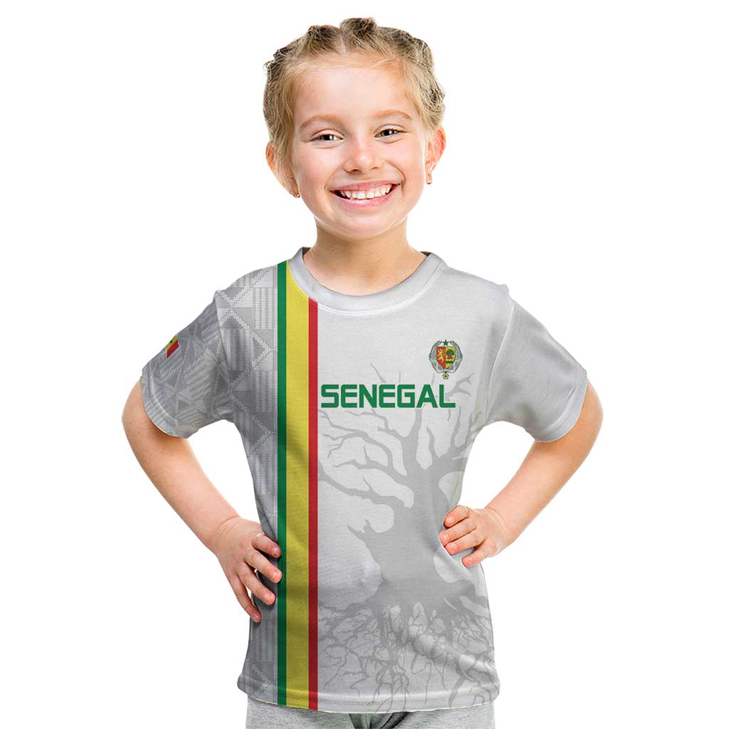 Custom Senegal Football Kid T Shirt Road To Champions