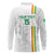 Custom Senegal Football Long Sleeve Polo Shirt Road To Champions