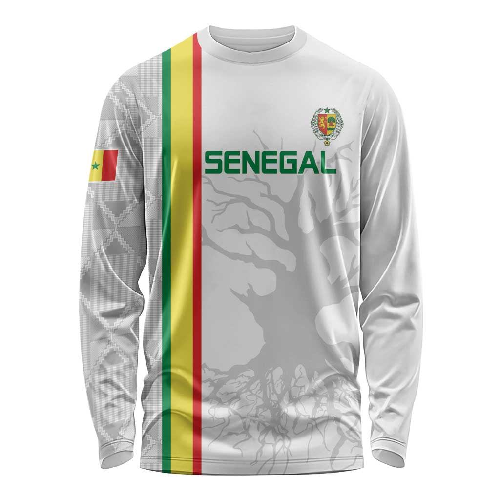 Custom Senegal Football Long Sleeve Shirt Road To Champions