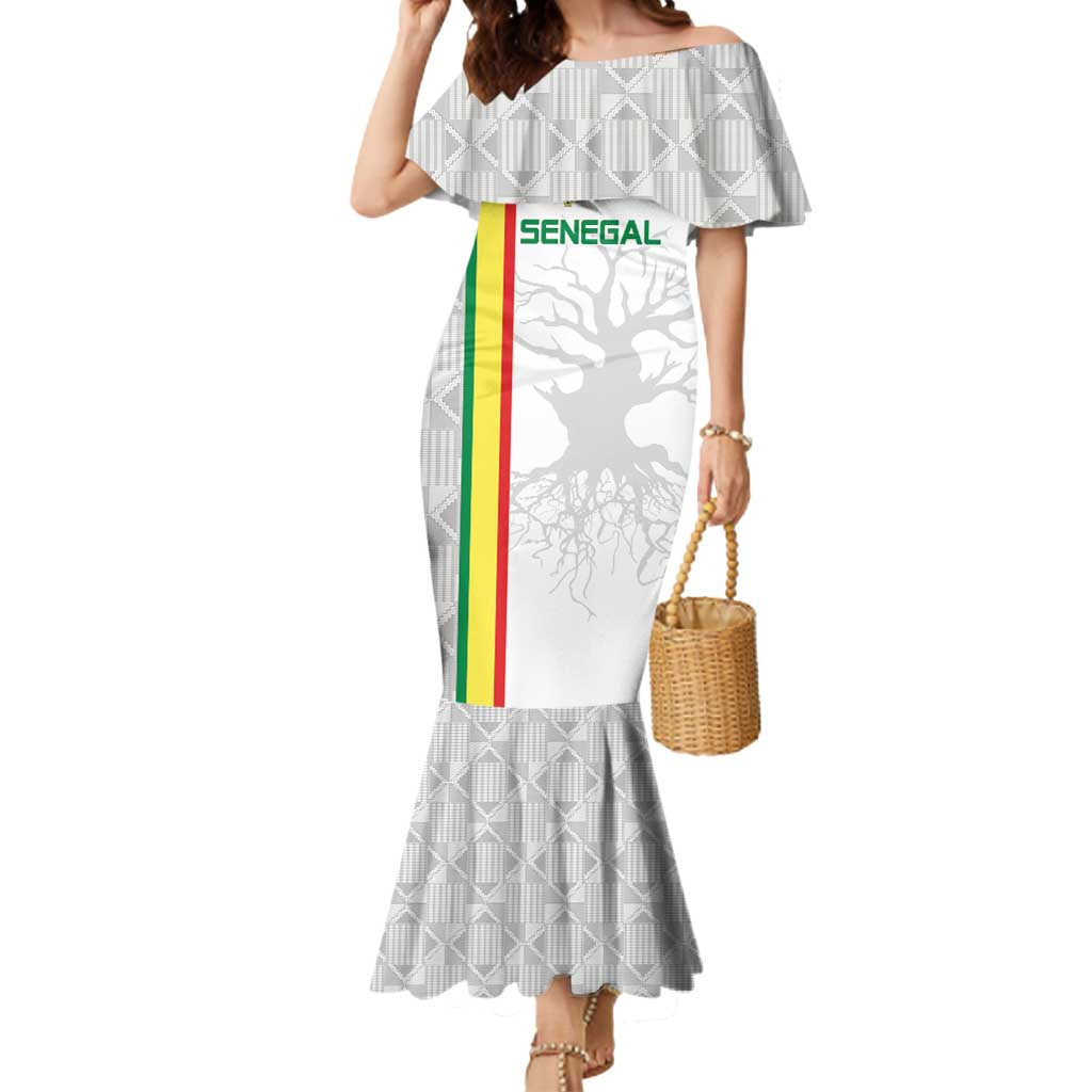 Custom Senegal Football Mermaid Dress Road To Champions