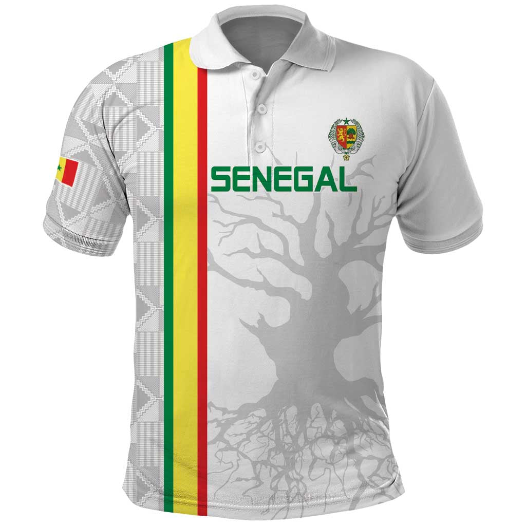 Custom Senegal Football Polo Shirt Road To Champions