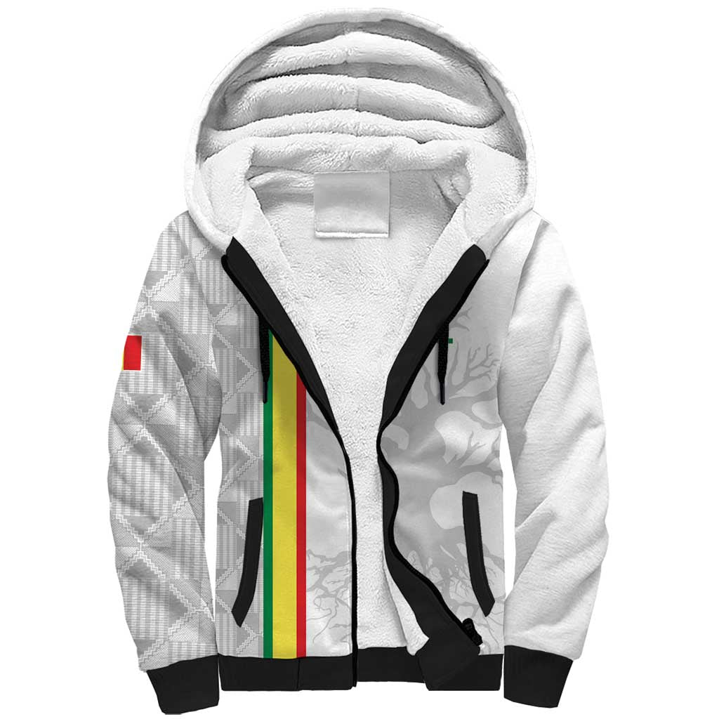 Custom Senegal Football Sherpa Hoodie Road To Champions