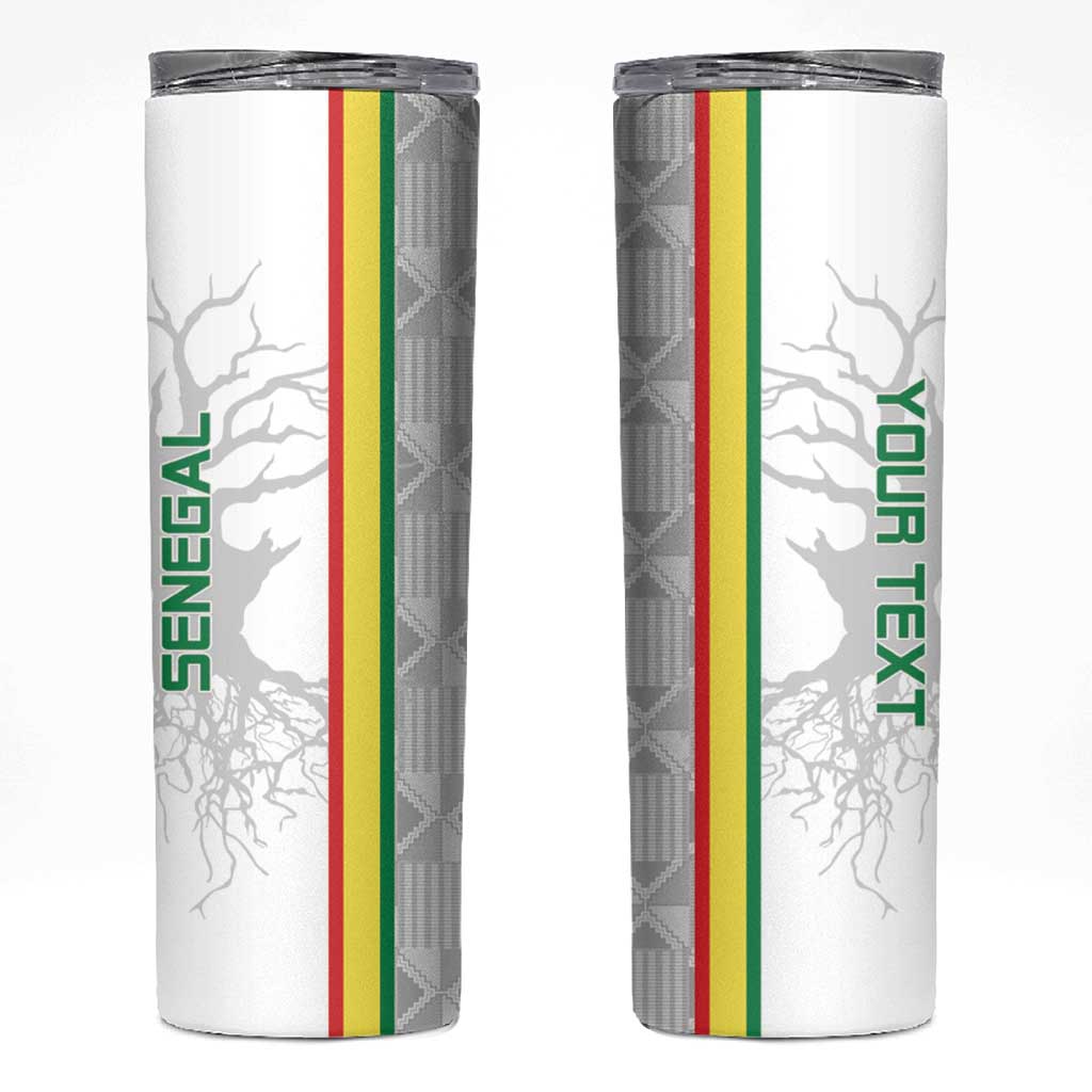 Custom Senegal Football Skinny Tumbler Road To Champions