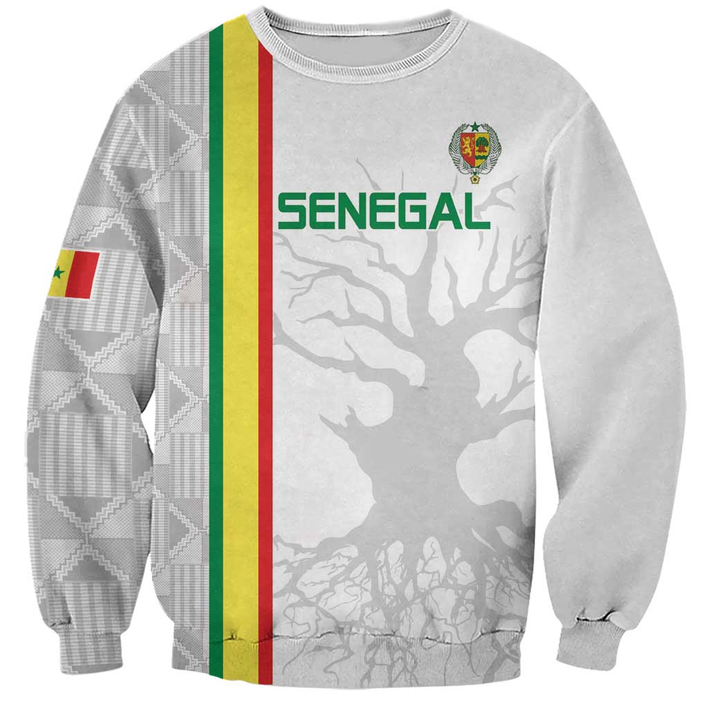 Custom Senegal Football Sweatshirt Road To Champions