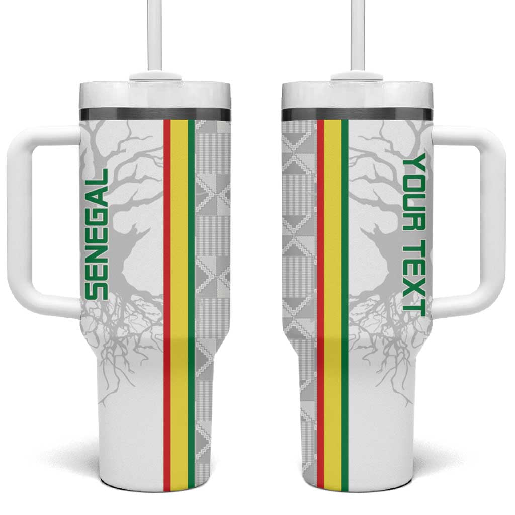 Custom Senegal Football Tumbler With Handle Road To Champions