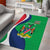 Personalised Namibia Independence Day Area Rug Coat Of Arms With African Pattern