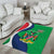 Personalised Namibia Independence Day Area Rug Coat Of Arms With African Pattern