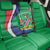 Personalised Namibia Independence Day Back Car Seat Cover Coat Of Arms With African Pattern