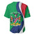 Personalised Namibia Independence Day Baseball Jersey Coat Of Arms With African Pattern