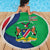 Personalised Namibia Independence Day Beach Blanket Coat Of Arms With African Pattern