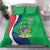 Personalised Namibia Independence Day Bedding Set Coat Of Arms With African Pattern