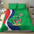 Personalised Namibia Independence Day Bedding Set Coat Of Arms With African Pattern