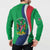 Personalised Namibia Independence Day Button Sweatshirt Coat Of Arms With African Pattern