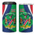 Personalised Namibia Independence Day 4 in 1 Can Cooler Tumbler Coat Of Arms With African Pattern