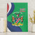 Personalised Namibia Independence Day Canvas Wall Art Coat Of Arms With African Pattern