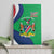 Personalised Namibia Independence Day Canvas Wall Art Coat Of Arms With African Pattern