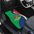 Personalised Namibia Independence Day Car Mats Coat Of Arms With African Pattern