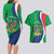 Personalised Namibia Independence Day Couples Matching Long Sleeve Bodycon Dress and Hawaiian Shirt Coat Of Arms With African Pattern