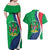 Personalised Namibia Independence Day Couples Matching Off Shoulder Maxi Dress and Hawaiian Shirt Coat Of Arms With African Pattern