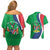 Personalised Namibia Independence Day Couples Matching Off Shoulder Short Dress and Hawaiian Shirt Coat Of Arms With African Pattern