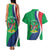 Personalised Namibia Independence Day Couples Matching Tank Maxi Dress and Hawaiian Shirt Coat Of Arms With African Pattern