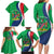 Personalised Namibia Independence Day Family Matching Long Sleeve Bodycon Dress and Hawaiian Shirt Coat Of Arms With African Pattern