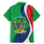 Personalised Namibia Independence Day Family Matching Mermaid Dress and Hawaiian Shirt Coat Of Arms With African Pattern