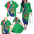 Personalised Namibia Independence Day Family Matching Off The Shoulder Long Sleeve Dress and Hawaiian Shirt Coat Of Arms With African Pattern