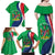 Personalised Namibia Independence Day Family Matching Off Shoulder Maxi Dress and Hawaiian Shirt Coat Of Arms With African Pattern