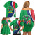 Personalised Namibia Independence Day Family Matching Off Shoulder Short Dress and Hawaiian Shirt Coat Of Arms With African Pattern