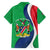 Personalised Namibia Independence Day Family Matching Puletasi and Hawaiian Shirt Coat Of Arms With African Pattern