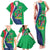 Personalised Namibia Independence Day Family Matching Tank Maxi Dress and Hawaiian Shirt Coat Of Arms With African Pattern