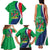 Personalised Namibia Independence Day Family Matching Tank Maxi Dress and Hawaiian Shirt Coat Of Arms With African Pattern