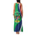 Personalised Namibia Independence Day Family Matching Tank Maxi Dress and Hawaiian Shirt Coat Of Arms With African Pattern